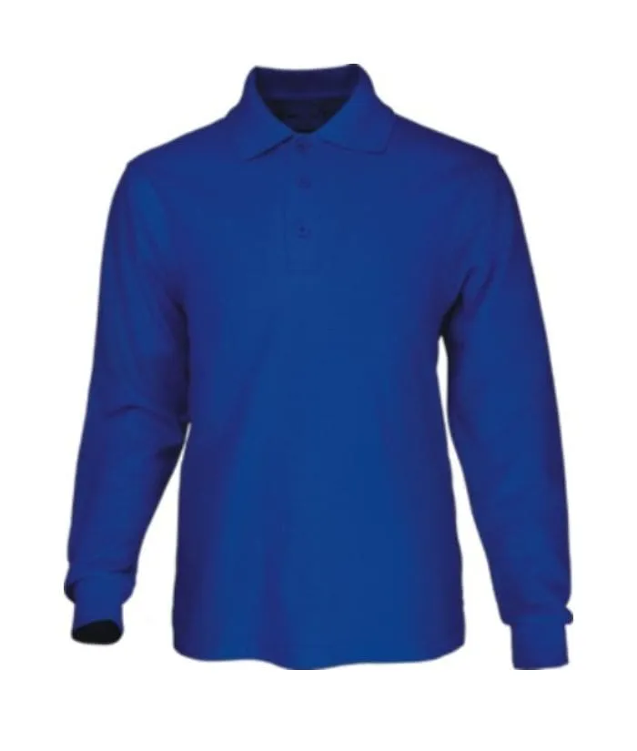 Mens Basic Long Sleeve Polo