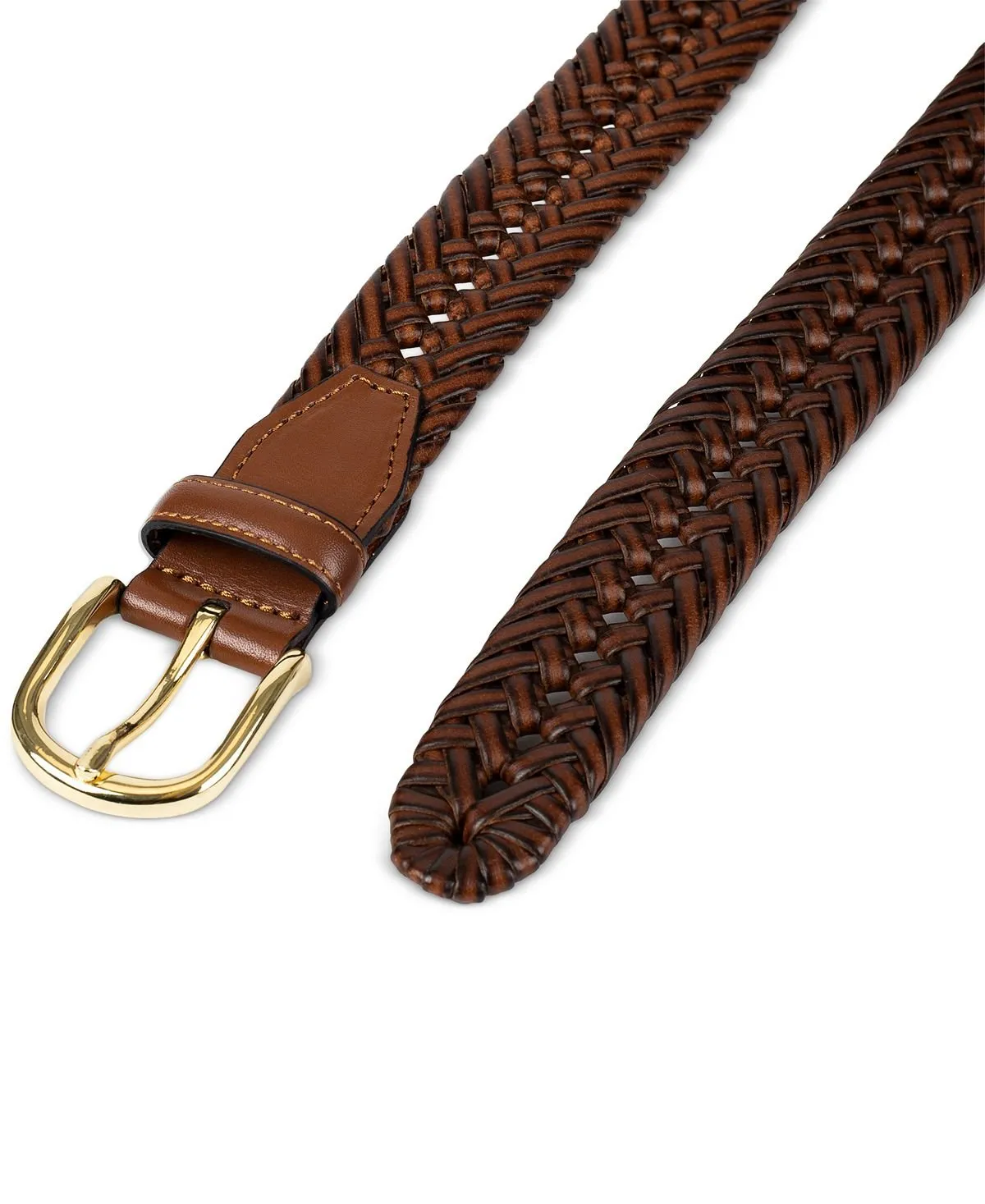 Men's Hand Laced Woven Belt Created for Macy's Club Room