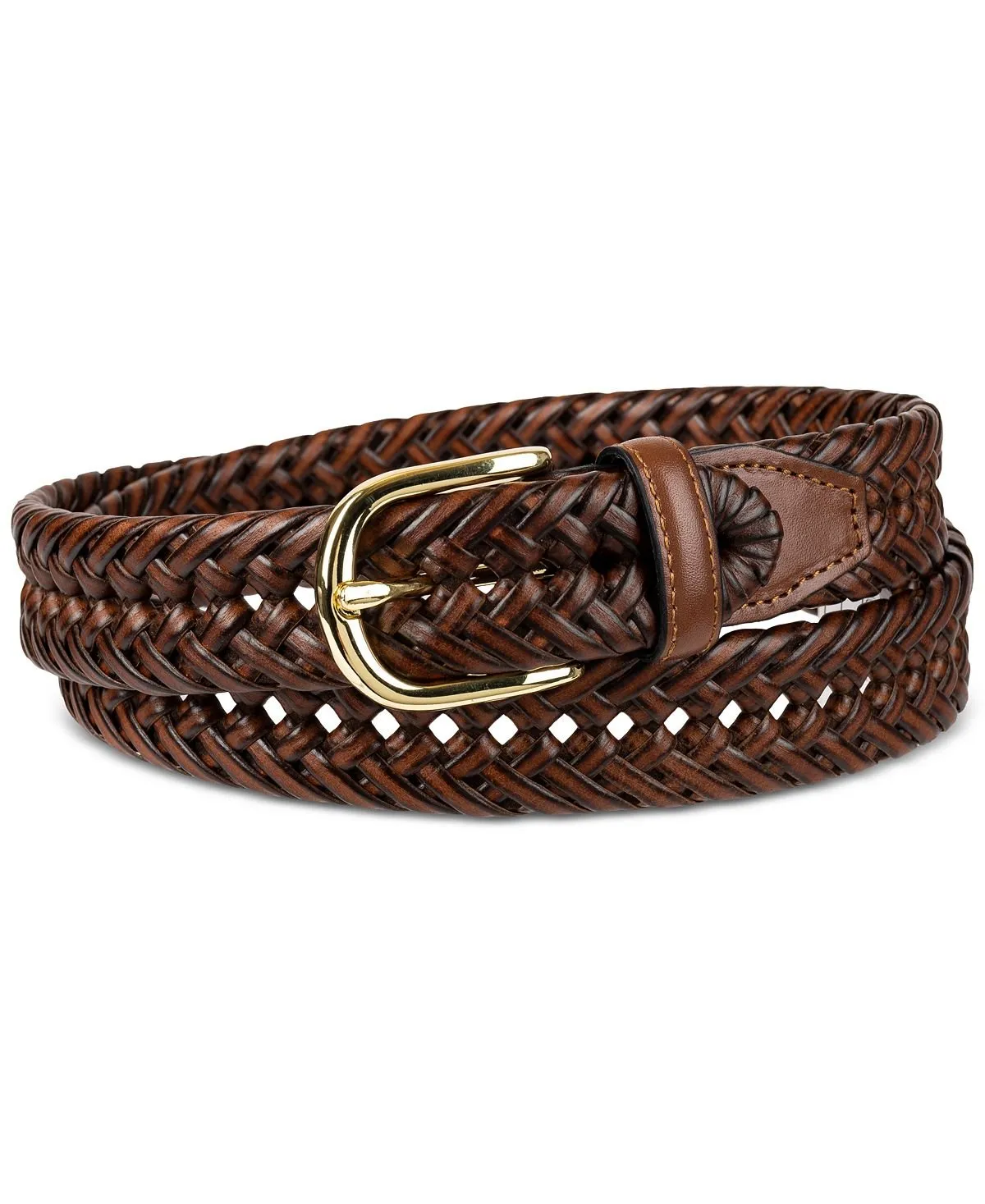 Men's Hand Laced Woven Belt Created for Macy's Club Room