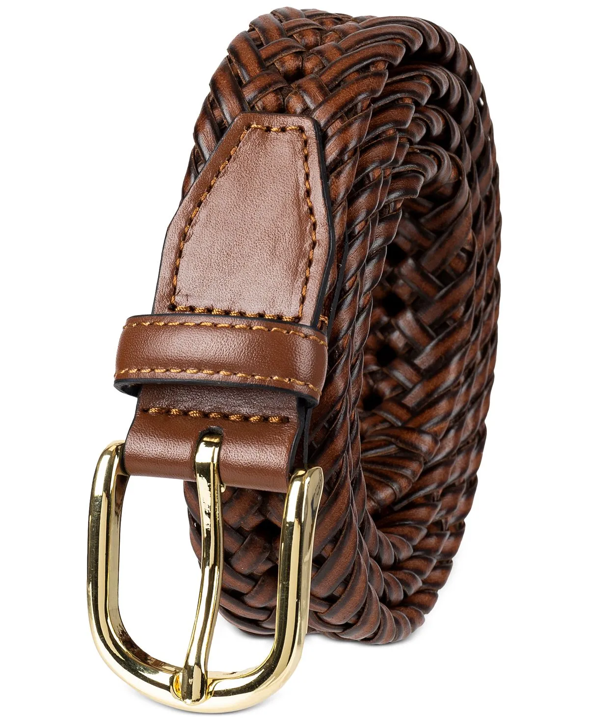 Men's Hand Laced Woven Belt Created for Macy's Club Room