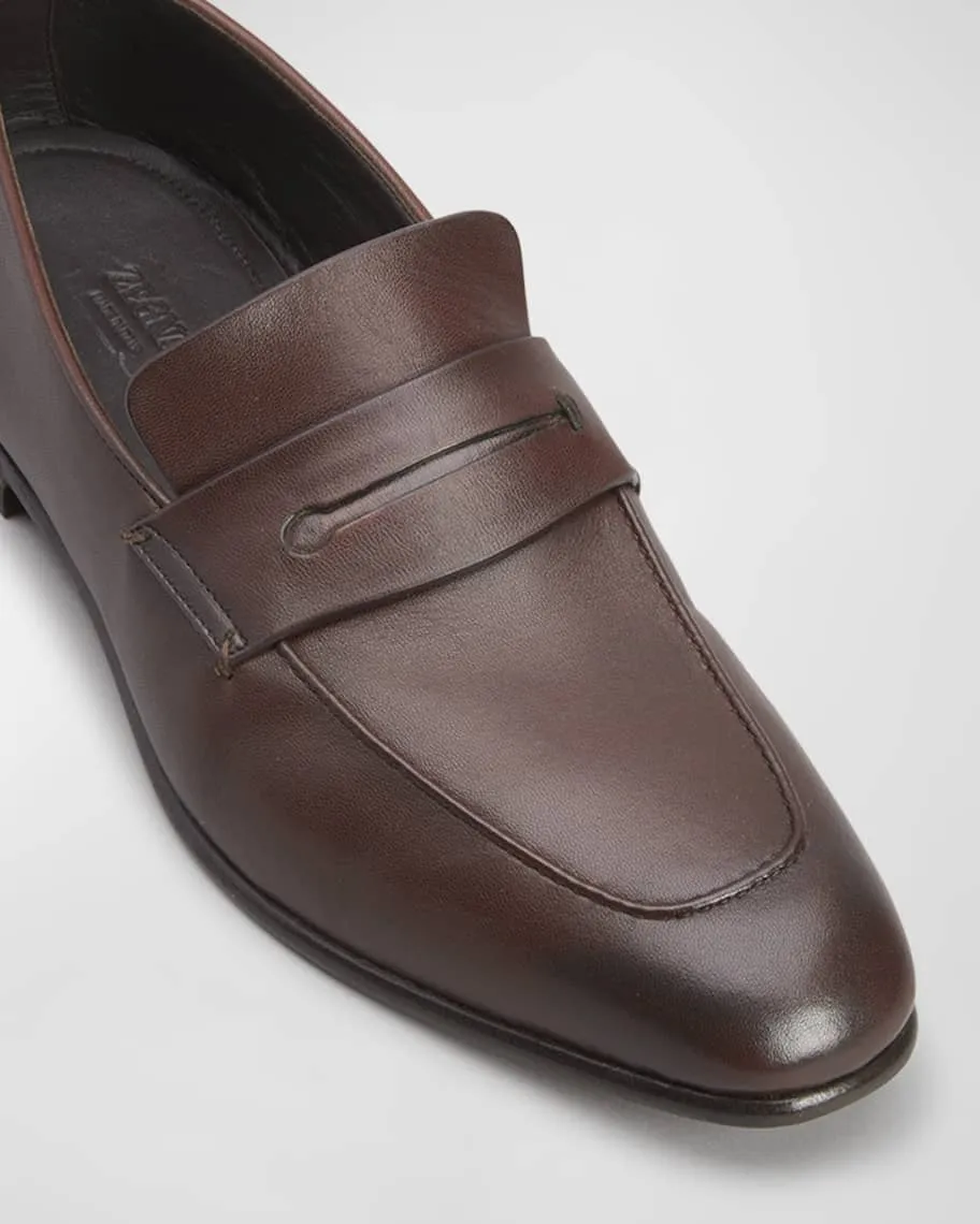 Men's leather penny loafers Lasola ZEGNA