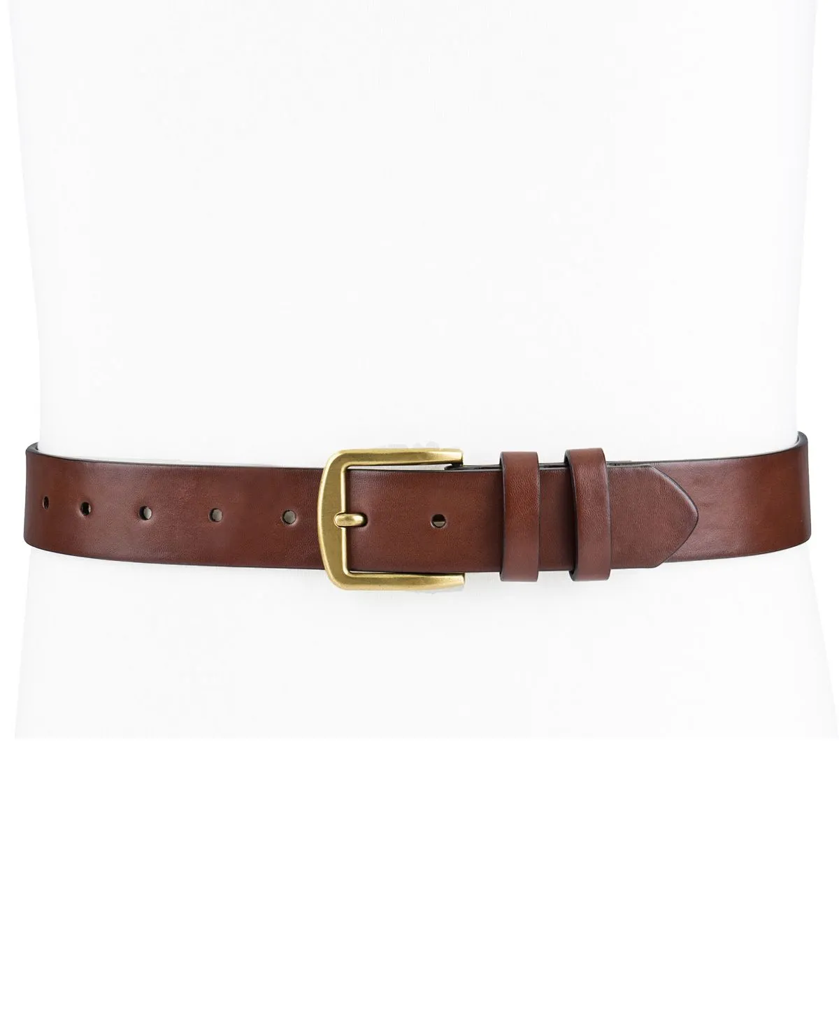 Men's Polished Edge Belt Created for Macy's Club Room