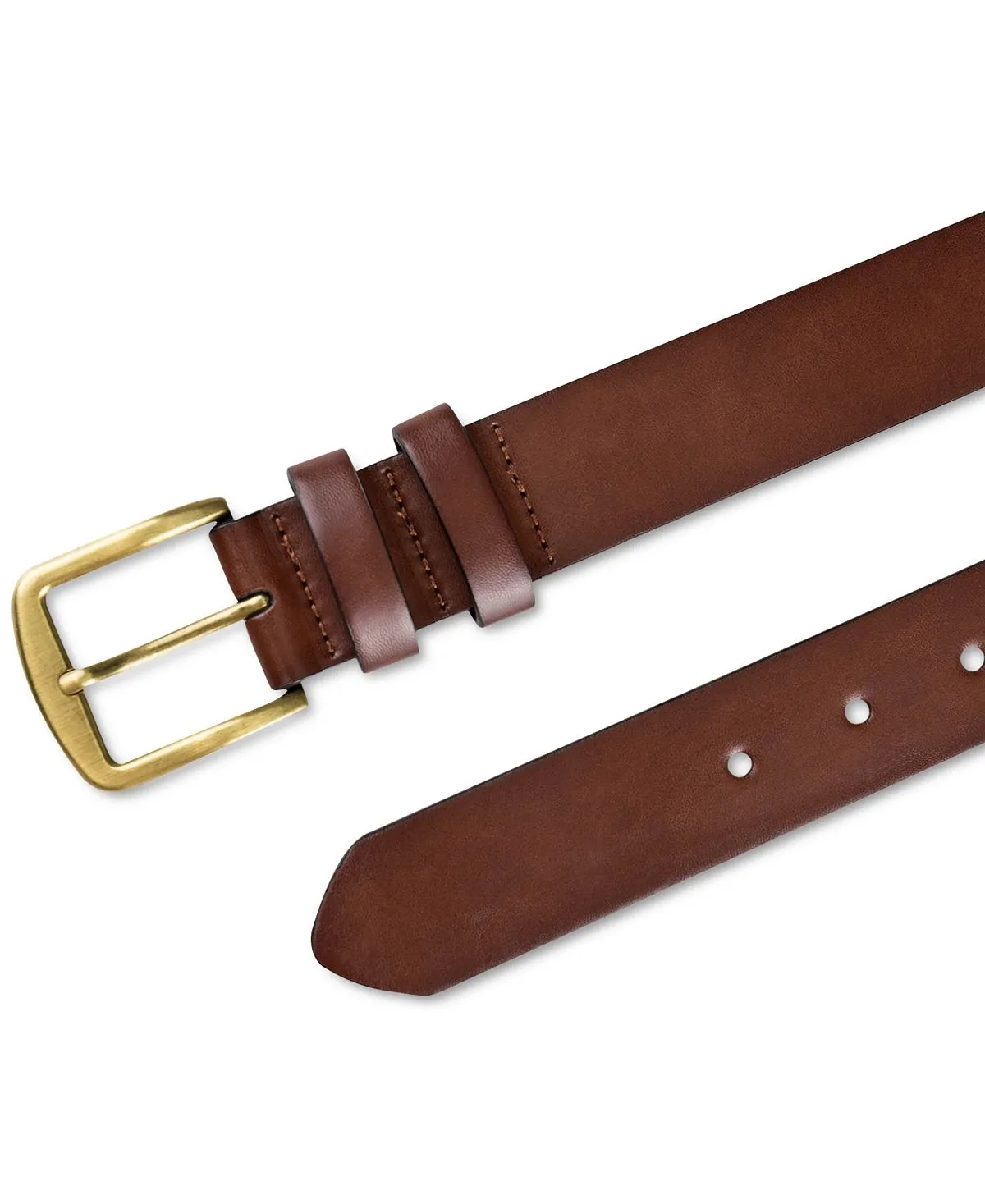 Men's Polished Edge Belt Created for Macy's Club Room