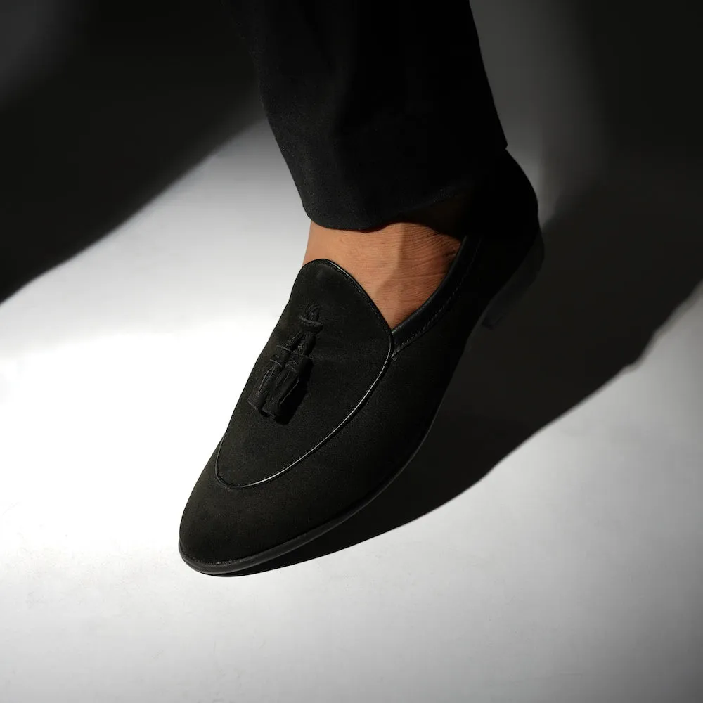 Monkstory Tassel Slip-Ons - Black