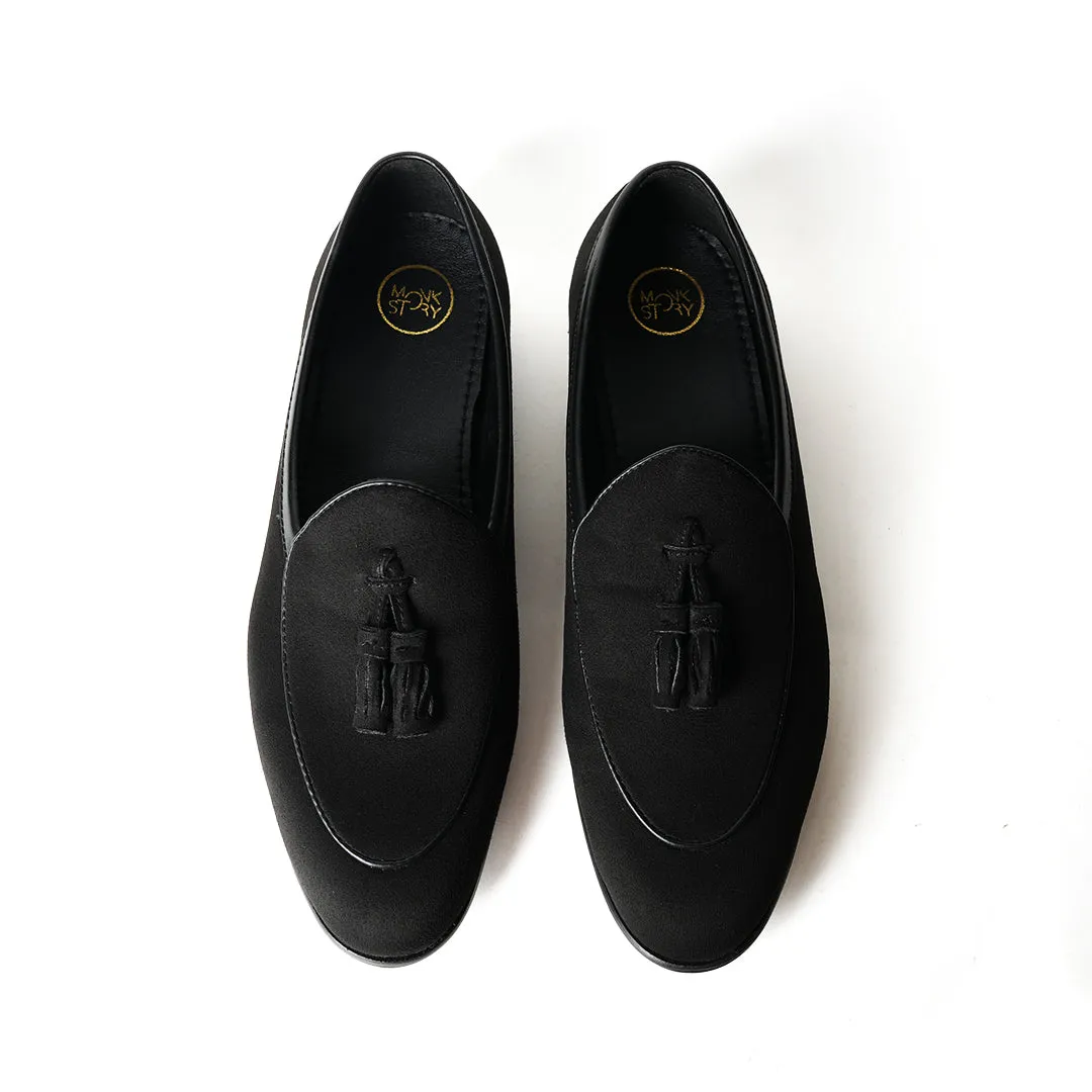 Monkstory Tassel Slip-Ons - Black