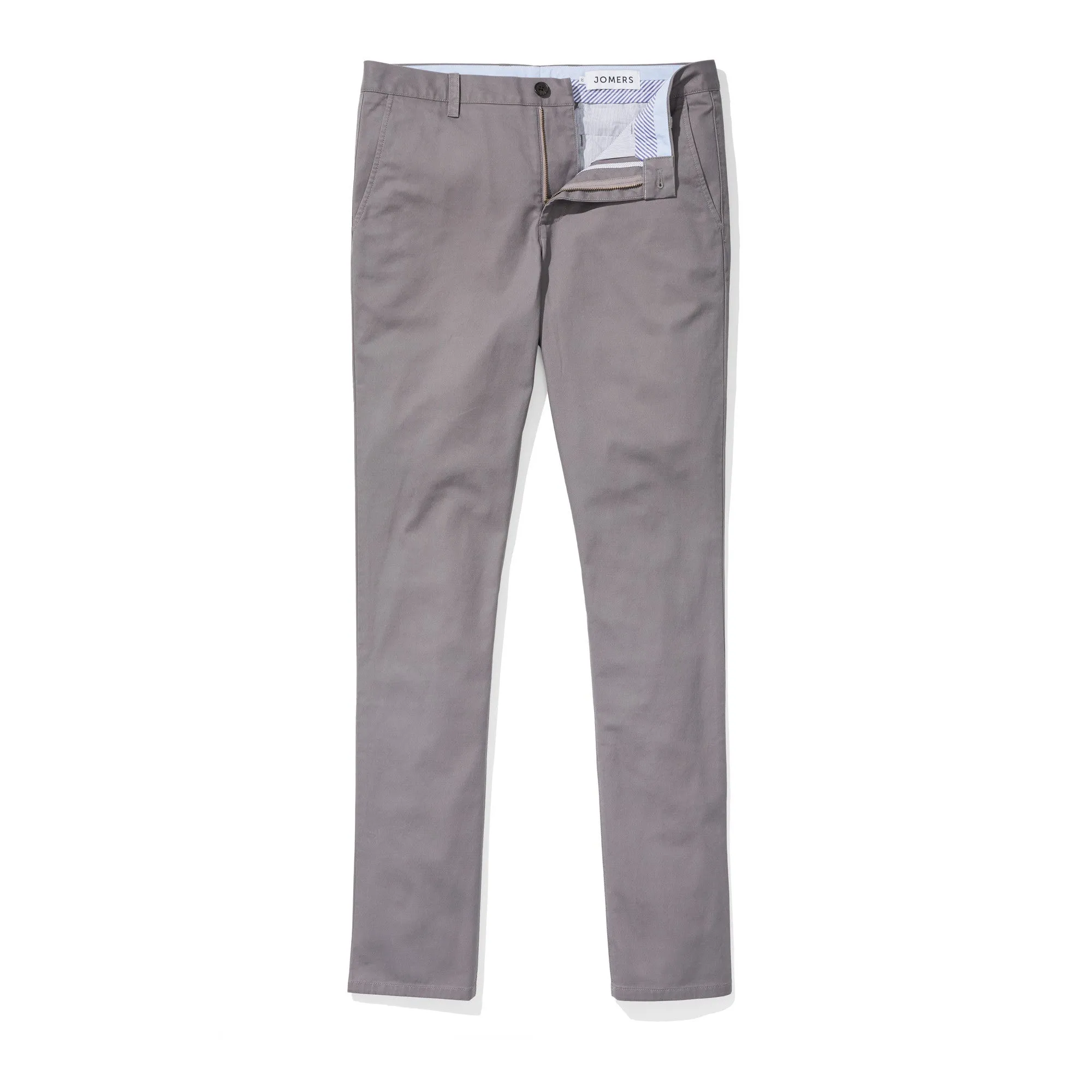 Mott (Slim) - Smoked Pearl Supima Stretch Twill Chinos