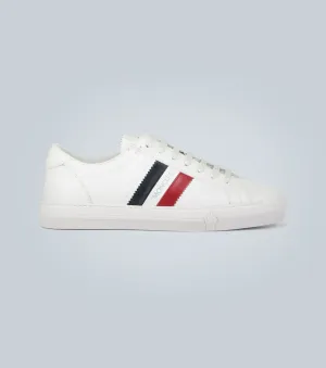 New Monaco Moncler leather sneakers, white