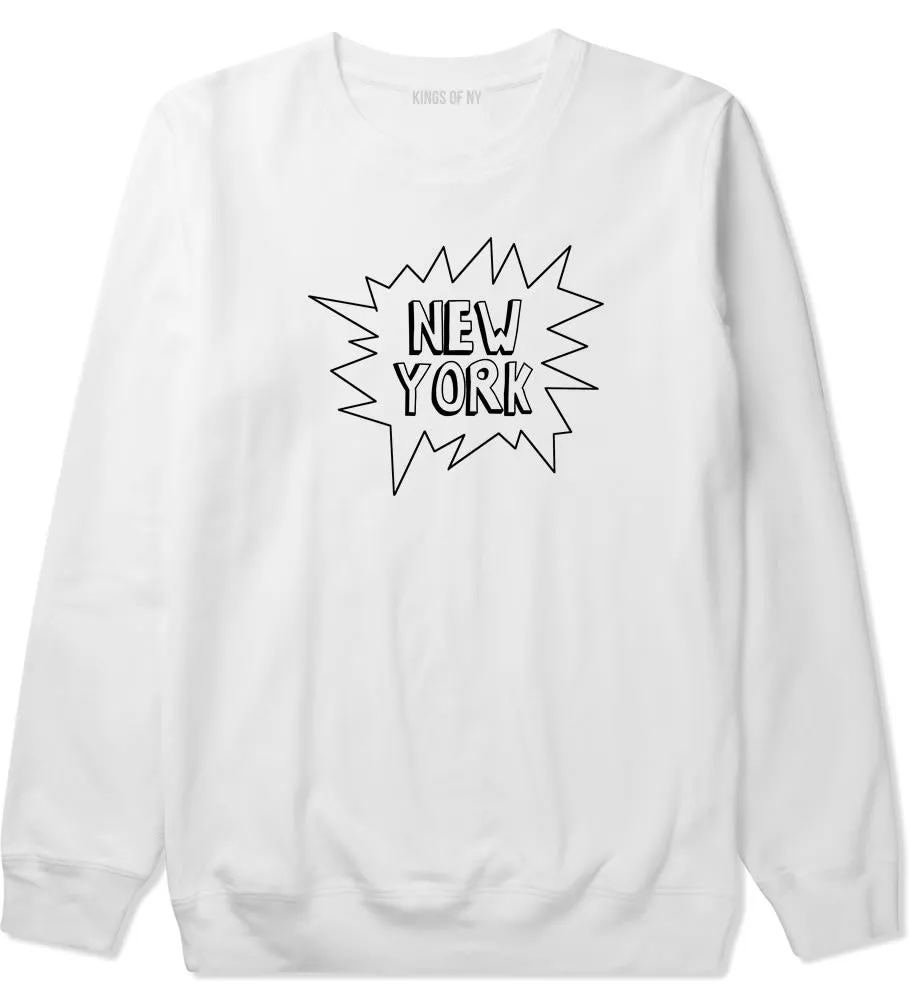 New York Bubble Quote Crewneck Sweatshirt