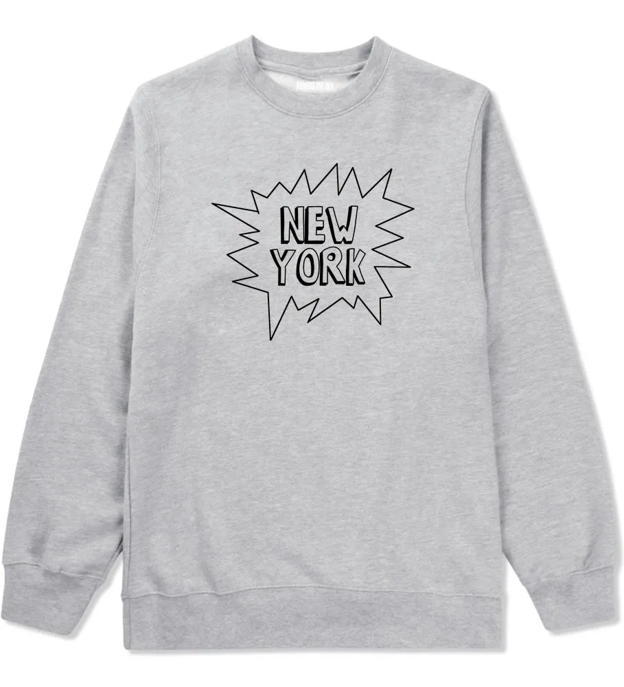 New York Bubble Quote Crewneck Sweatshirt