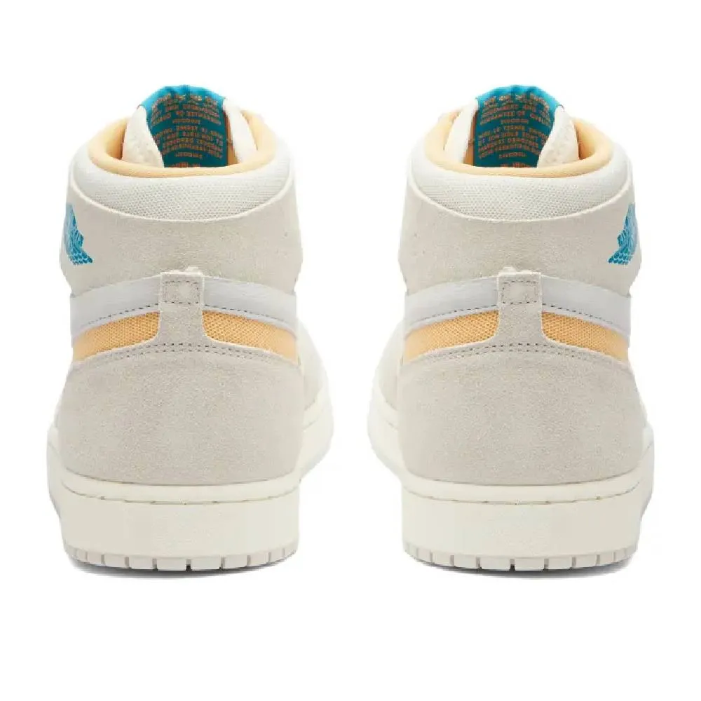 Nike Air Jordan 1 Zoom sneakers, white-yellow