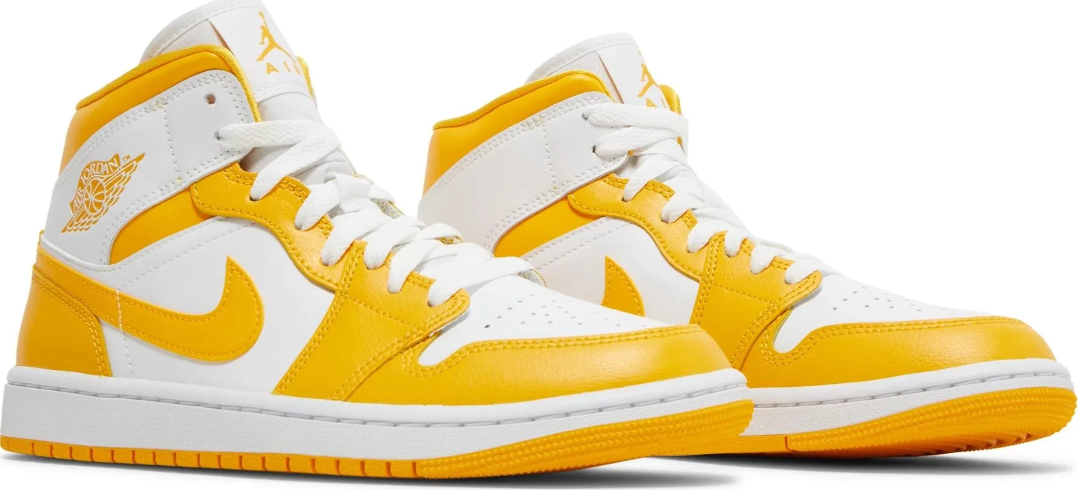 Nike Air Jordan Wmns Air 1 Mid, yellow/white