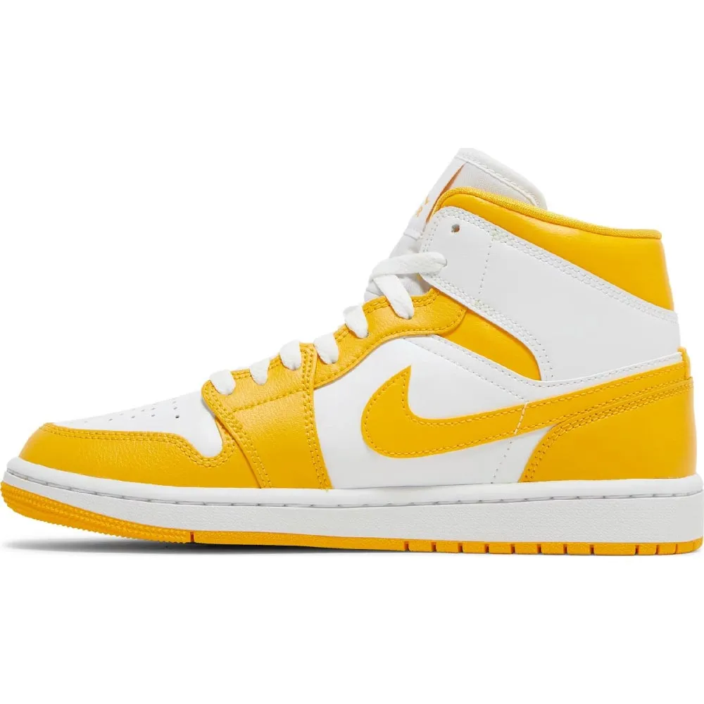 Nike Air Jordan Wmns Air 1 Mid, yellow/white