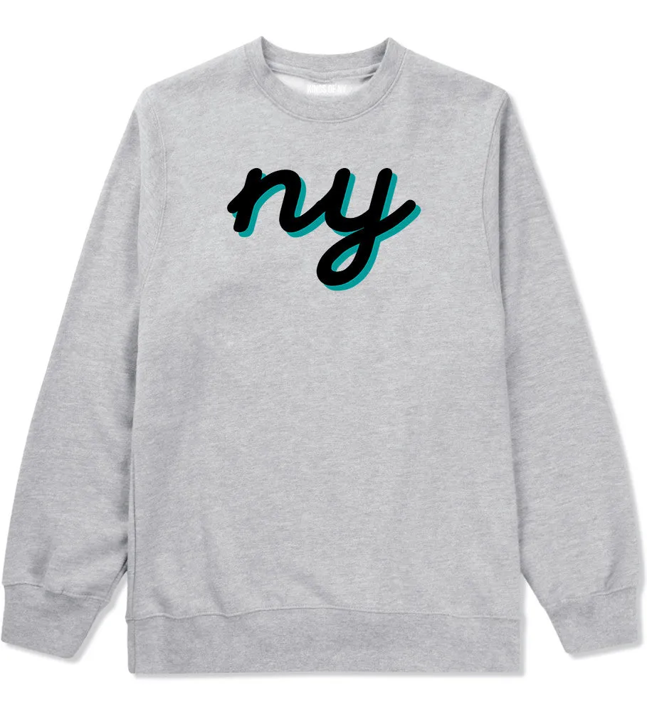 NY lower case script Crewneck Sweatshirt