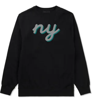 NY lower case script Crewneck Sweatshirt