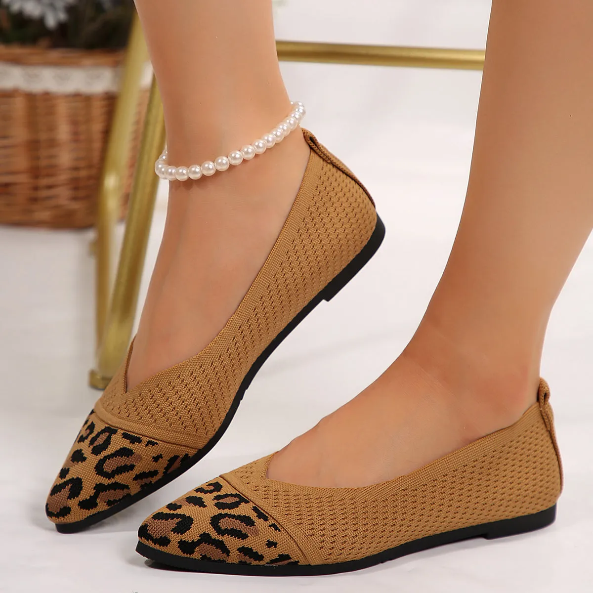 Point Toe Flat Slip-Ons