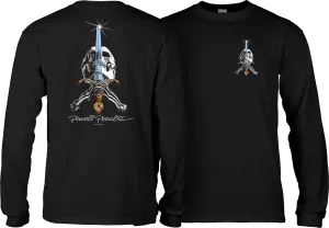 Powell Peralta Skull and Sword L/S T-Shirt - Black