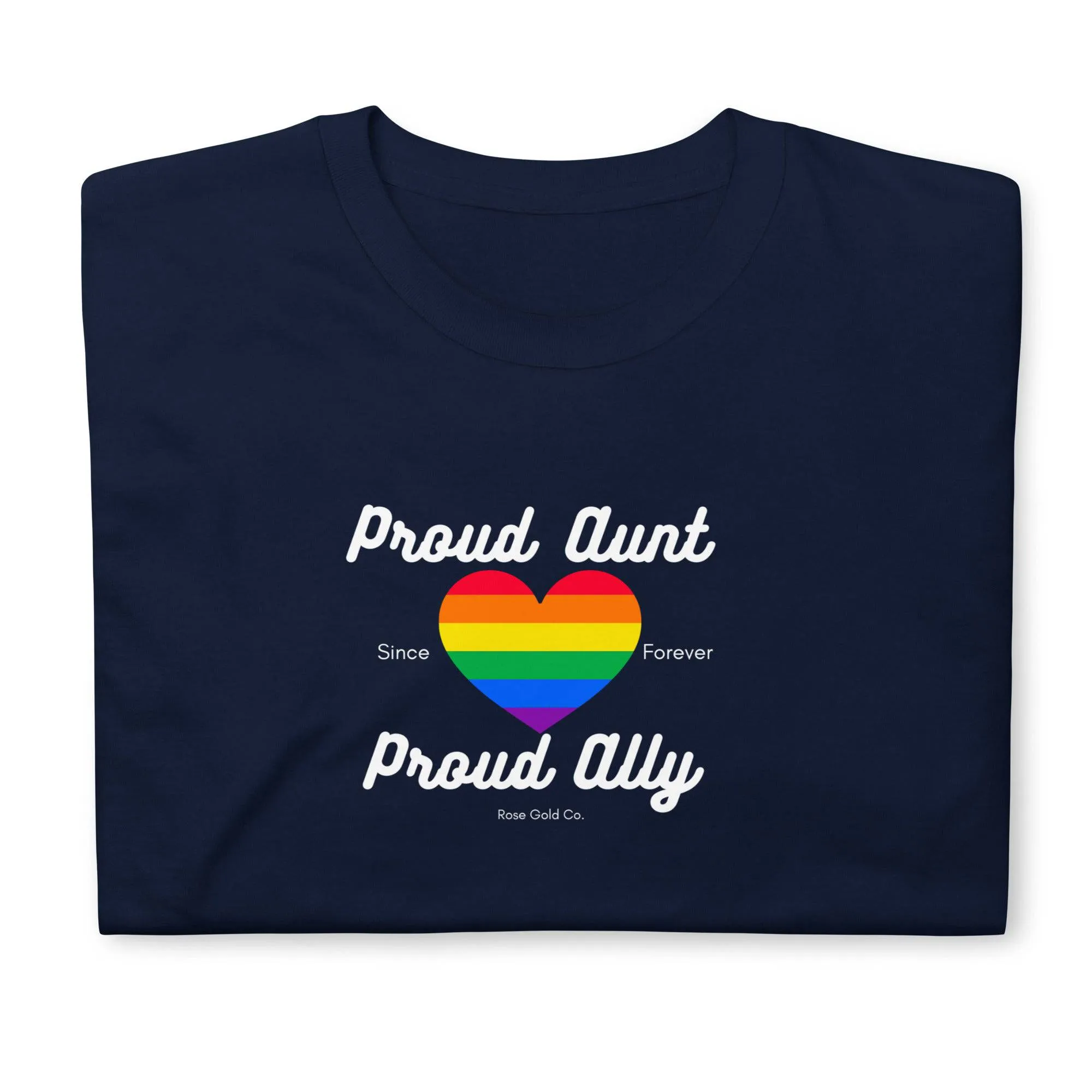 Proud Aunt Ally Pride Short-Sleeve Unisex T-Shirt