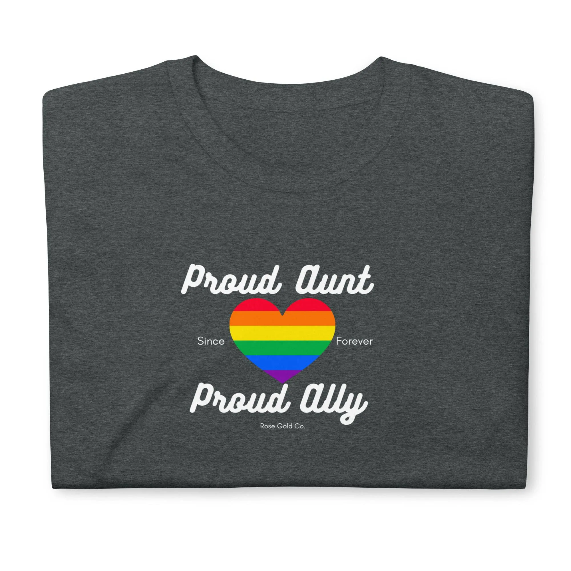 Proud Aunt Ally Pride Short-Sleeve Unisex T-Shirt