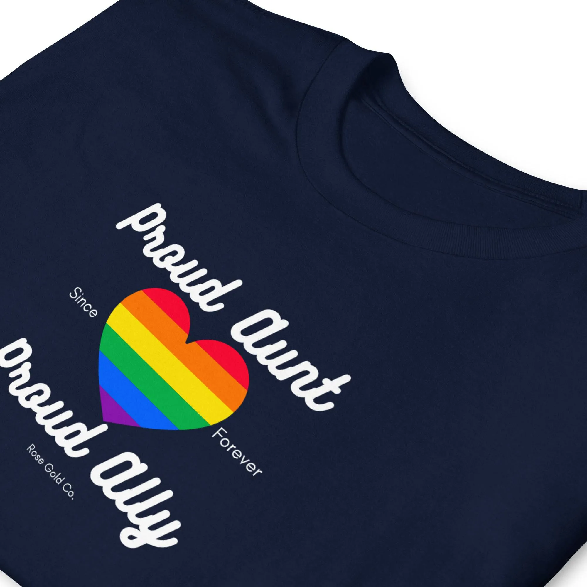 Proud Aunt Ally Pride Short-Sleeve Unisex T-Shirt