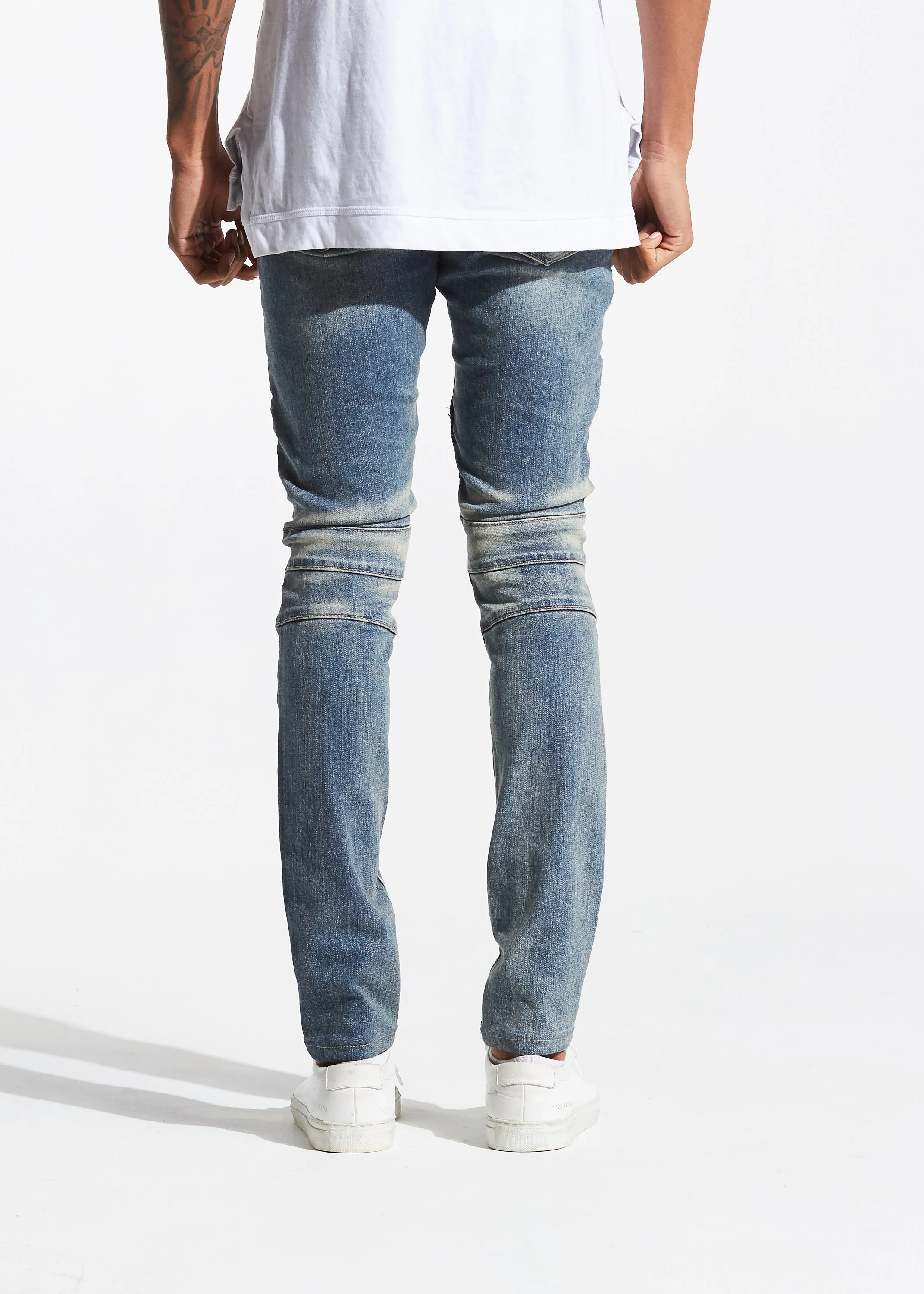 Racer Biker Denim (Vintage Sand)