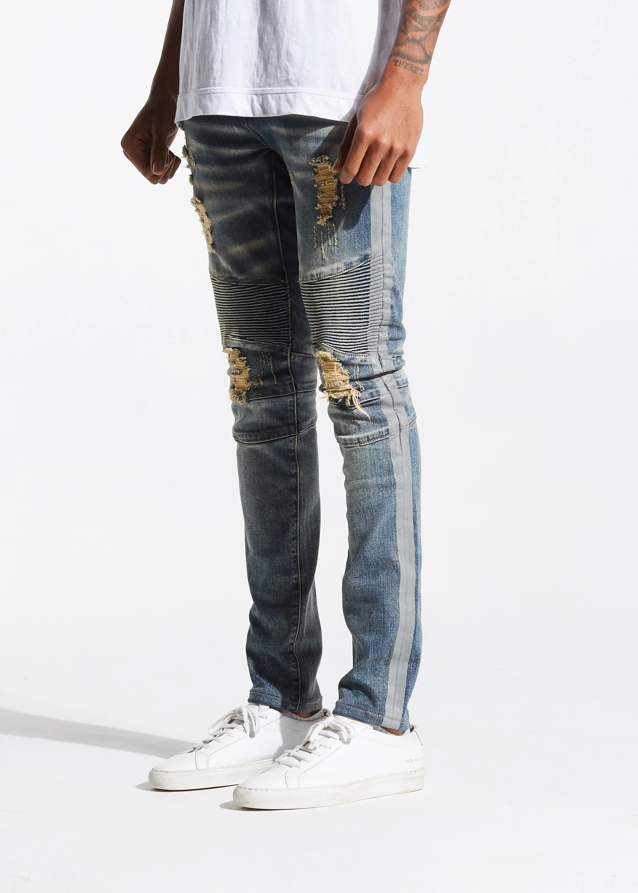 Racer Biker Denim (Vintage Sand)