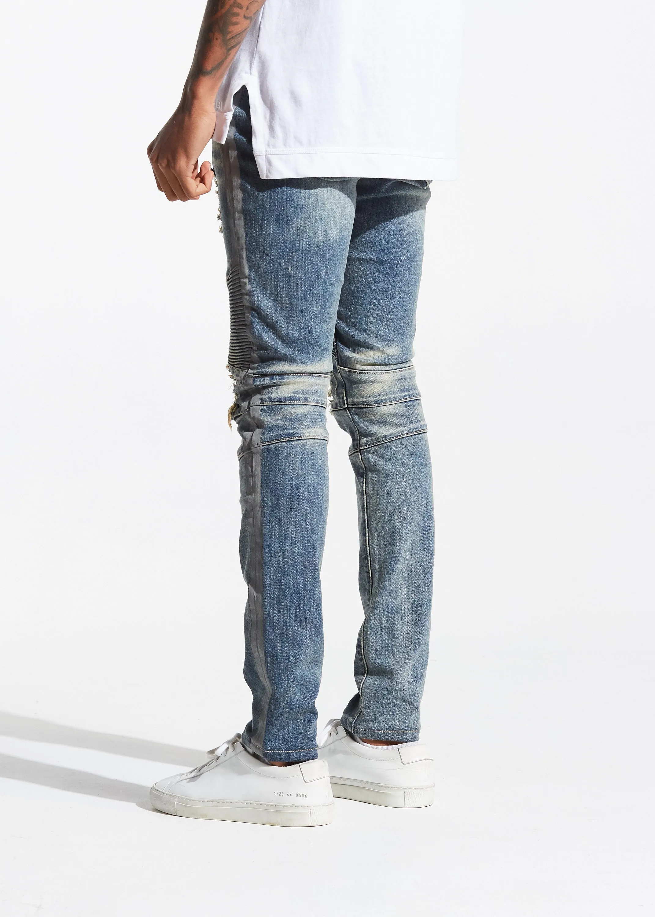 Racer Biker Denim (Vintage Sand)