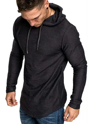 Solid Color Drawstring Hoodies