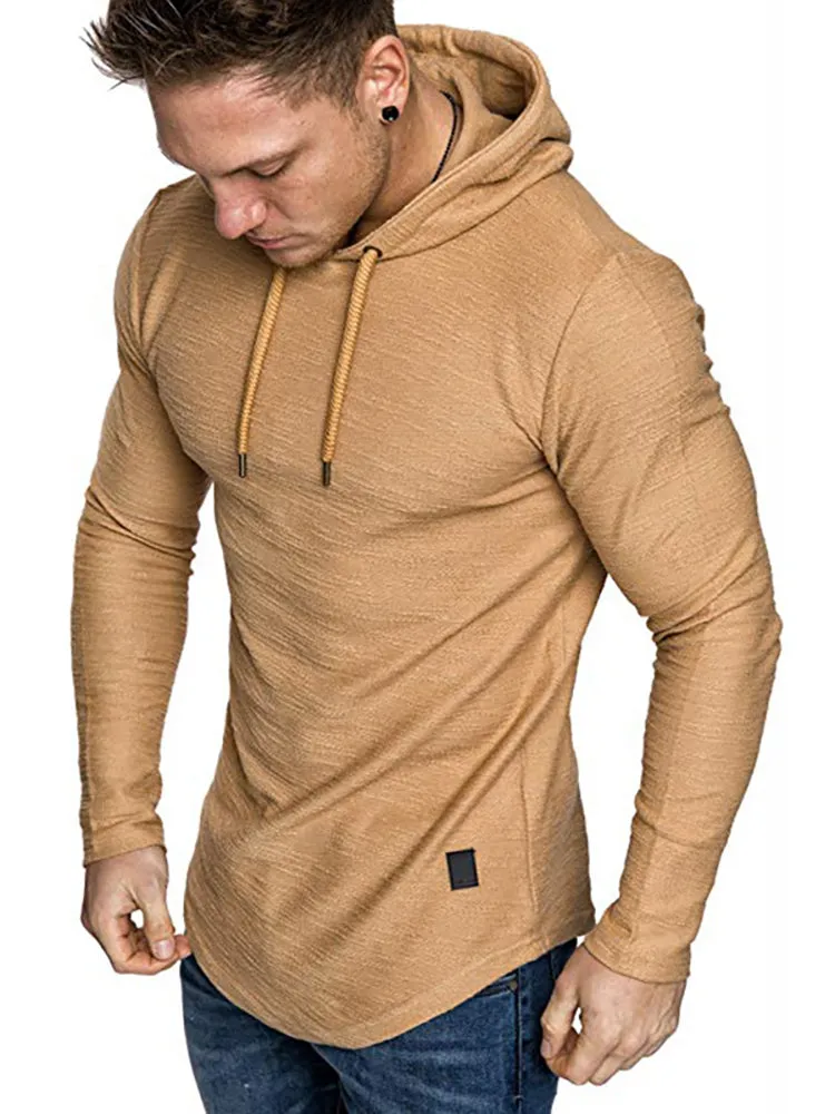 Solid Color Drawstring Hoodies