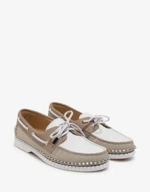 Steckel Colombe Beige Boat Shoes