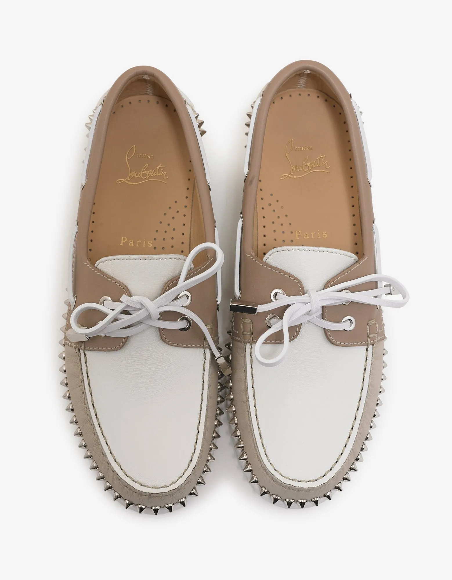 Steckel Colombe Beige Boat Shoes