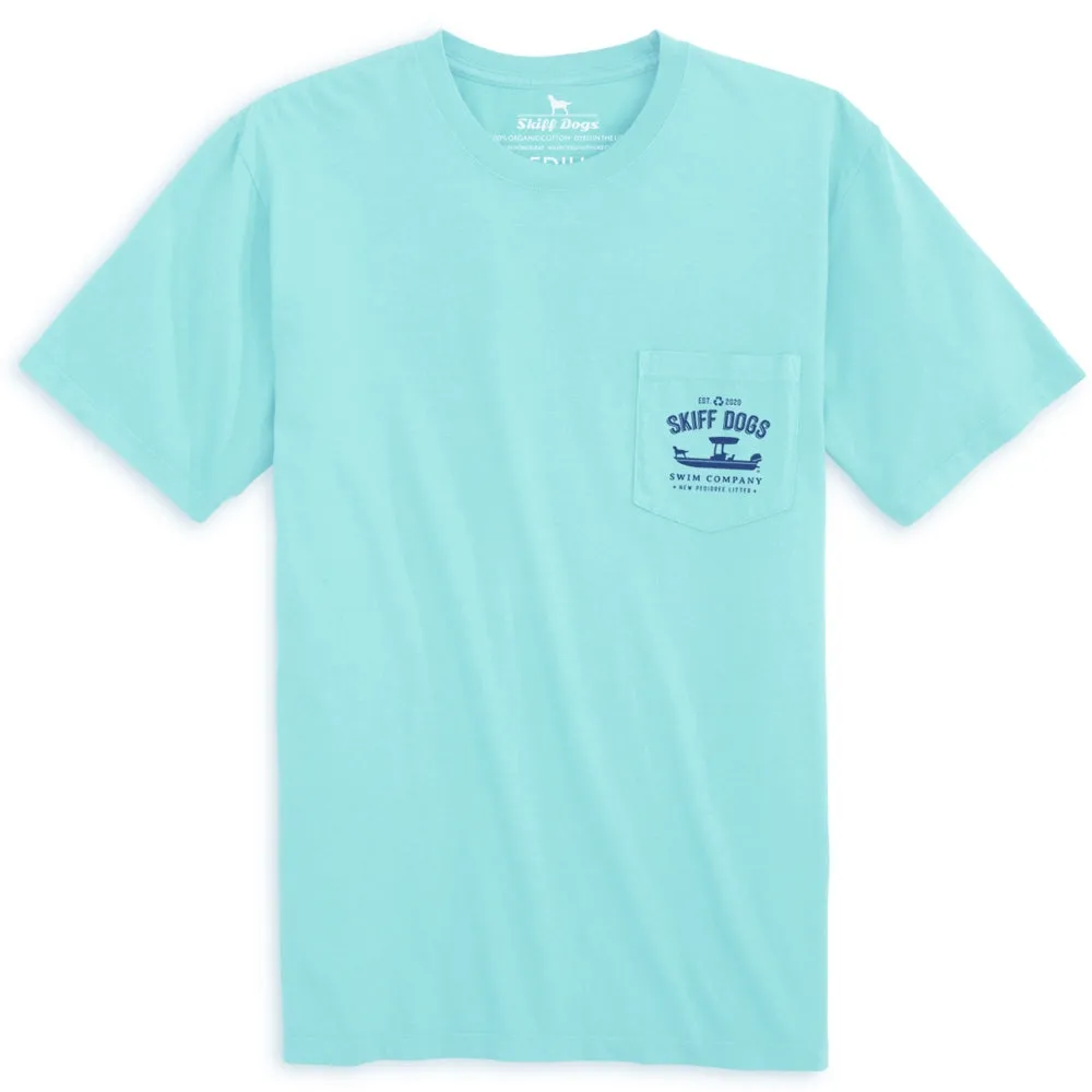 Summer Catch: Pocket Short Sleeve T-Shirt - Aqua