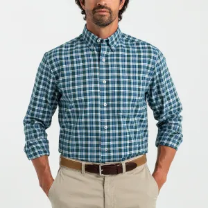 Thompson Plaid Oxford Sport Shirt- Legion Blue