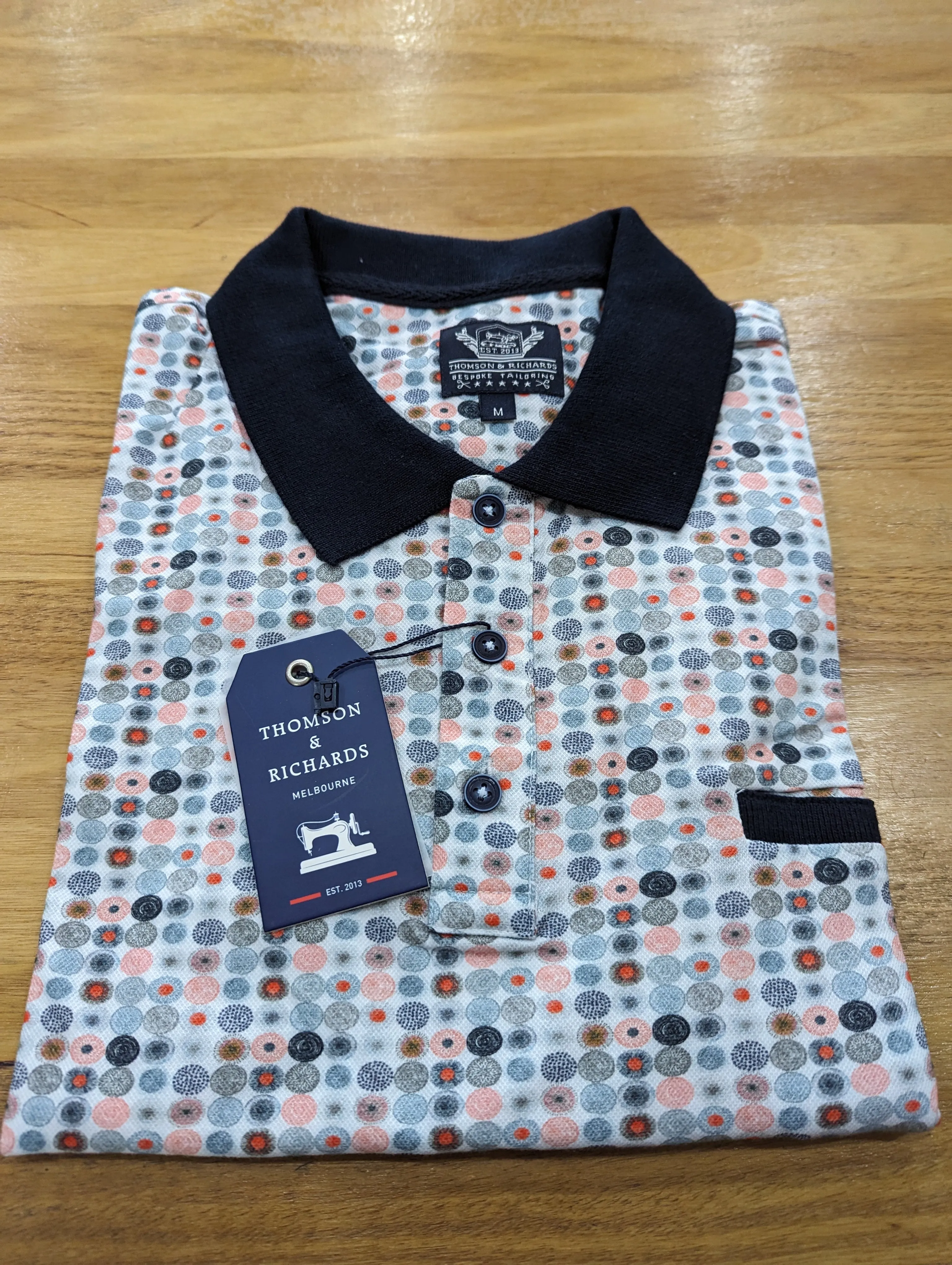 Thomson & Richards Print Polo Shirt