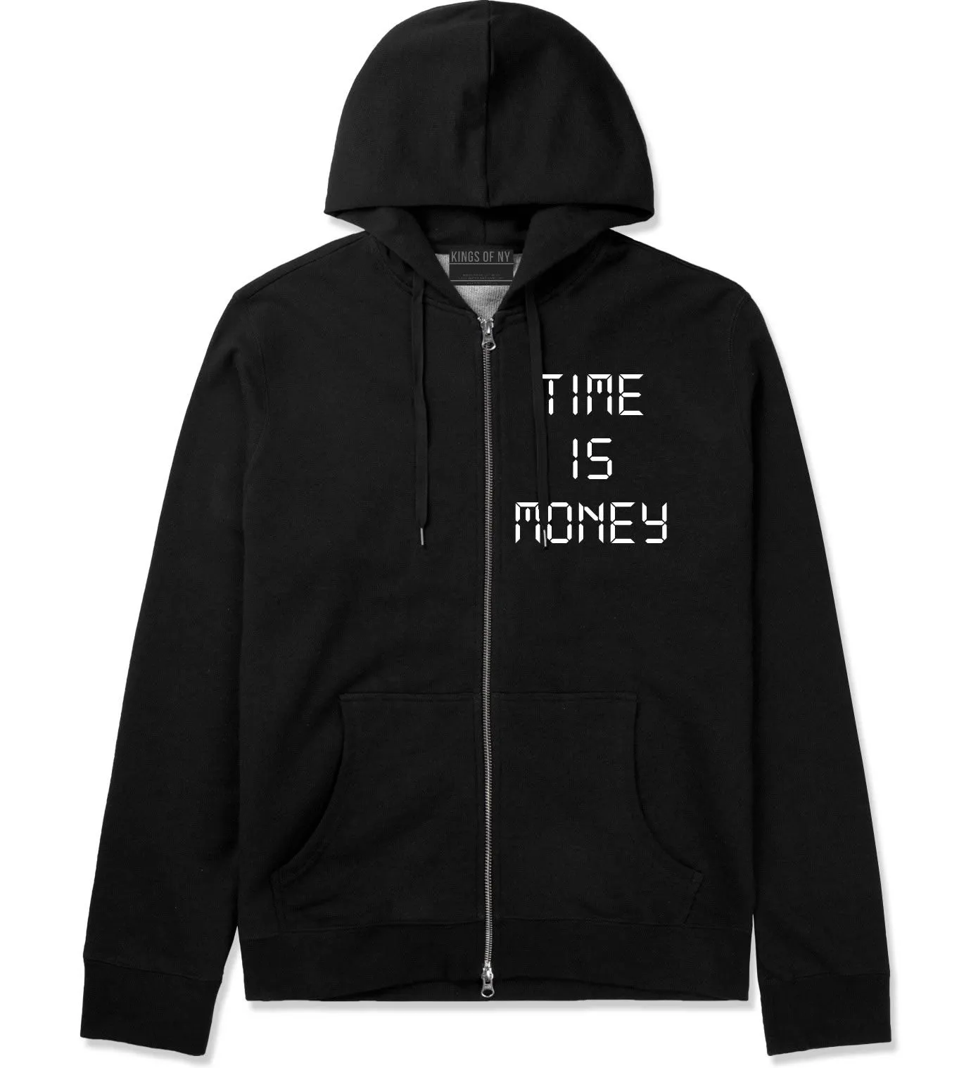 Time Is Money Zip Up Hoodie