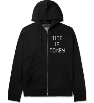 Time Is Money Zip Up Hoodie