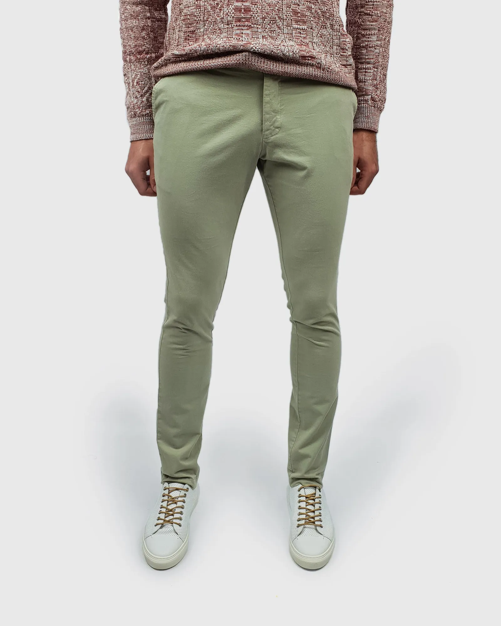 VINCENT & FRANKS S197558GD OLIVE STRETCH CHINOS