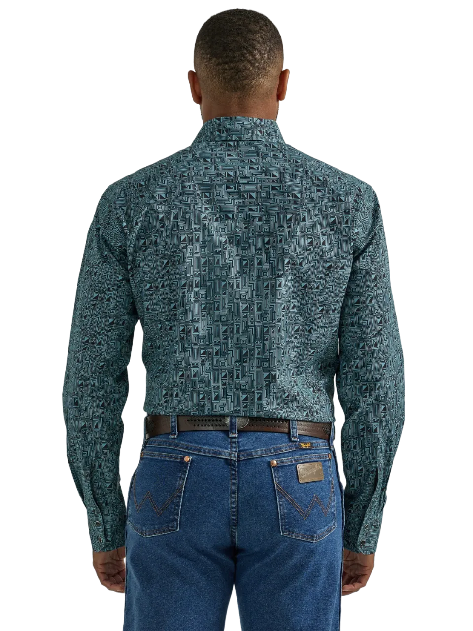 Wrangler Men's Turquoise Silver Edition Shirt