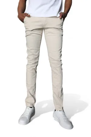 Zerga Mens Beige Chinos